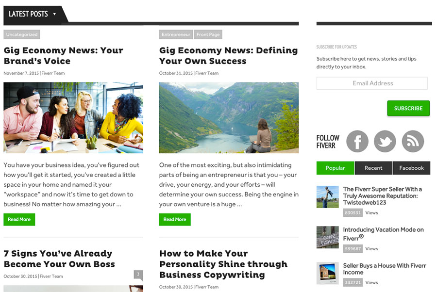 The Fiverr Blog