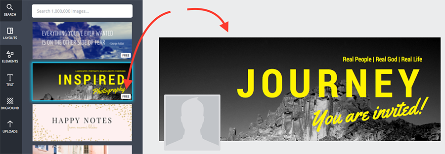 Canva - Facebook Profile Graphic
