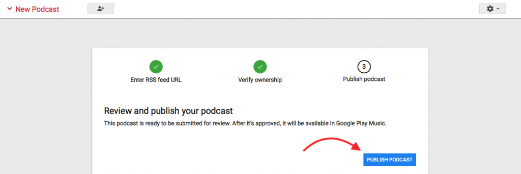 Google Play - Review and Publish Podcast