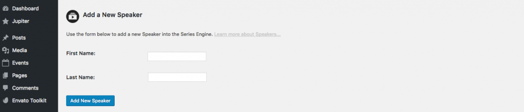 Series Engine - Add a New Speaker