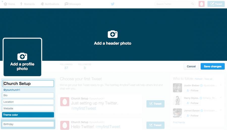How to setup Twitter for your Church