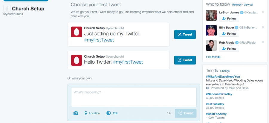How to setup Twitter for your Church