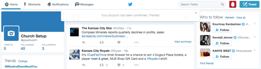 How to setup Twitter for your Church